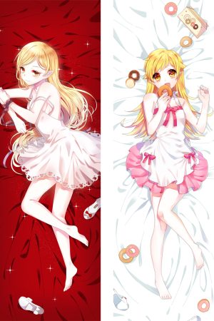 Casemaka.com | Custom Best 160*50cm Authorized 2WT Shinobu Oshino - Bakemonogatari Dakimakura Anime Hugging BodyPillow Waifu